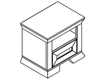 Marsel Тумба прикроватная 1S (Frasin de zapada / stejar sonoma trufa)
