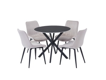 Стол T2492 900*751 (чёрный/чёрный)