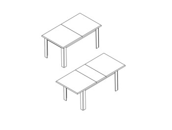 Sonata New Стол STO 160 (кашемир/кашемир)