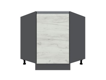Madera JN 19 colț dreapta  (780-780 corp gri grafit / fațadă stejar kraft alb)