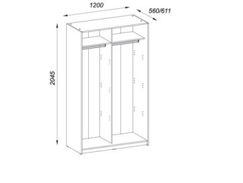Корпус Smart Zegna ST120 Dulap 2D