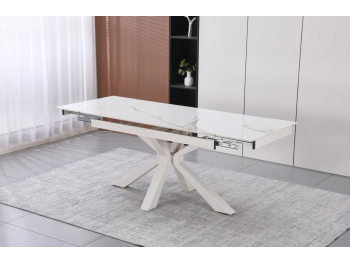 Стол DT-2426 (каско золотой / белый (Casco Gold+White Legs))