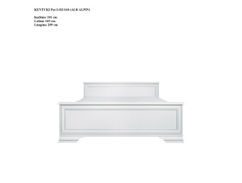 Спальня Кентуки Комплект + Комод 2D4S (белый альпийский)