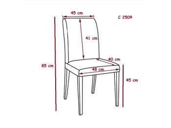 Стул С 2509 (UF865-08 зелёный/чёрный )