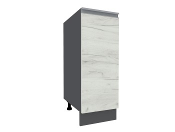 Madera JN3 stânga (300-715 corp gri grafit / fațadă stejar kraft alb)