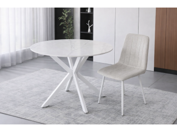 Стол T2492 900*751 (белая керамика/белый)