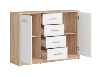 NEPO КОМОД 2D4S (ДУБ СОНОМА/НИМФЕА АЛЬБА)