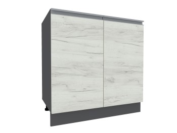 Madera JN11 chiuveta (800-715 corp gri grafit / fațadă stejar kraft alb)