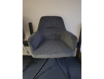 Стул С 2545 (UF865-11 тёмно-серый/чёрный )