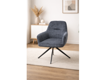 Стул С 2545 (UF865-11 тёмно-серый/чёрный )