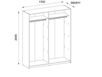 Корпус Smart Zegna ST170 Dulap 2D