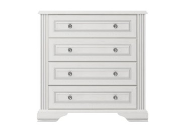 White Комод 4S 90 (сосна серебряная)