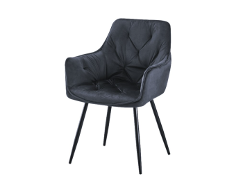 Стул DC 6014-P (HLR22 серый / чёрный (HLR-22 Grey))